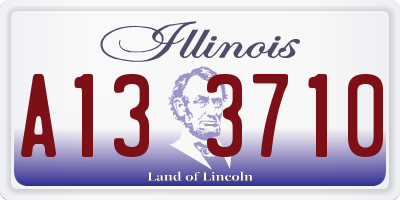 IL license plate A133710