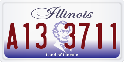 IL license plate A133711
