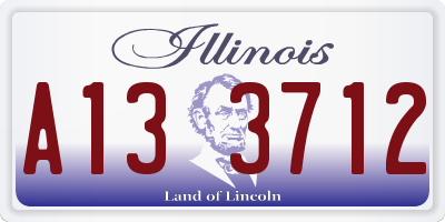 IL license plate A133712