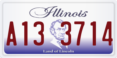 IL license plate A133714
