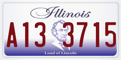 IL license plate A133715