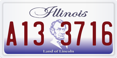 IL license plate A133716