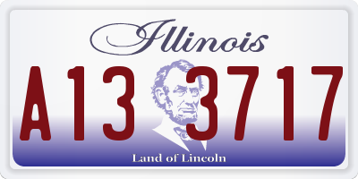 IL license plate A133717