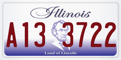 IL license plate A133722