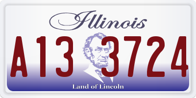 IL license plate A133724