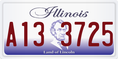 IL license plate A133725