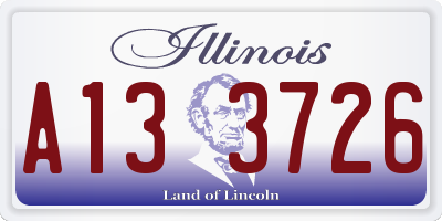 IL license plate A133726