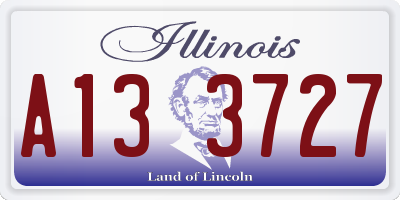 IL license plate A133727