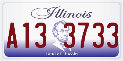 IL license plate A133733