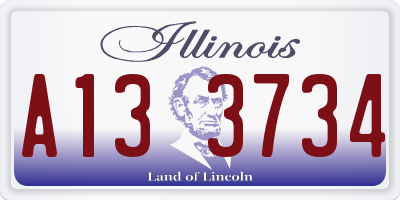 IL license plate A133734
