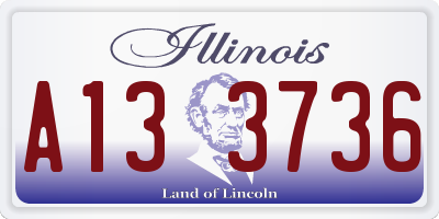 IL license plate A133736