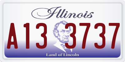 IL license plate A133737