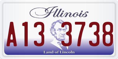 IL license plate A133738