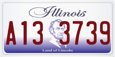 IL license plate A133739