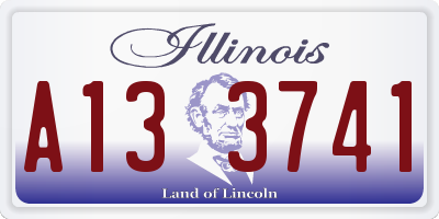 IL license plate A133741