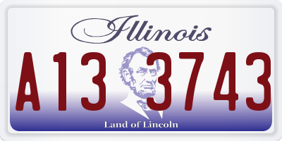 IL license plate A133743