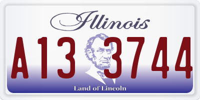 IL license plate A133744