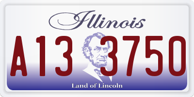 IL license plate A133750
