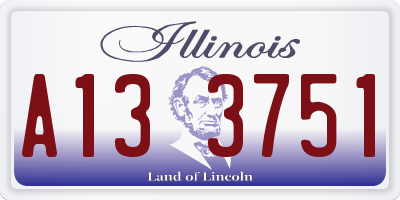 IL license plate A133751