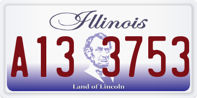 IL license plate A133753