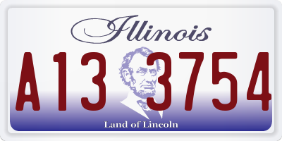 IL license plate A133754