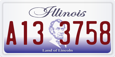 IL license plate A133758