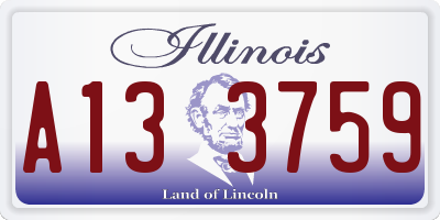 IL license plate A133759