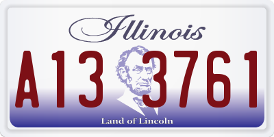 IL license plate A133761