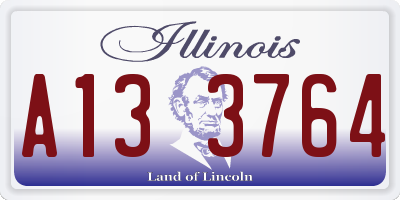 IL license plate A133764