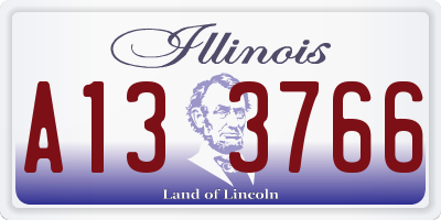 IL license plate A133766