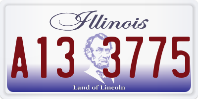 IL license plate A133775