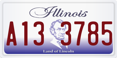 IL license plate A133785