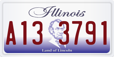 IL license plate A133791
