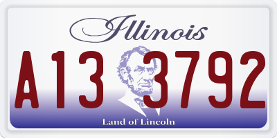 IL license plate A133792
