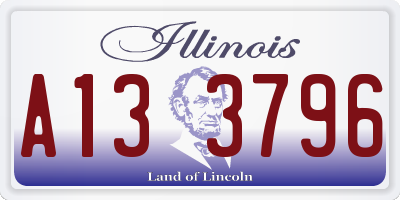 IL license plate A133796