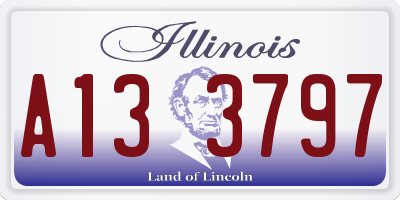 IL license plate A133797