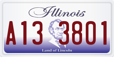 IL license plate A133801