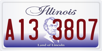 IL license plate A133807