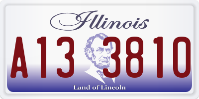 IL license plate A133810