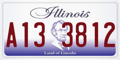 IL license plate A133812