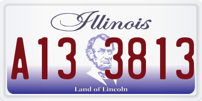 IL license plate A133813