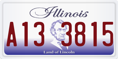 IL license plate A133815