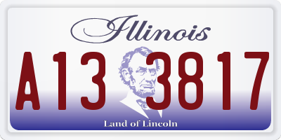IL license plate A133817