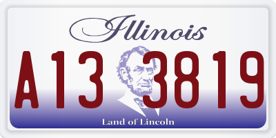 IL license plate A133819
