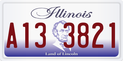 IL license plate A133821