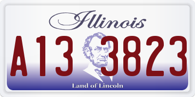 IL license plate A133823