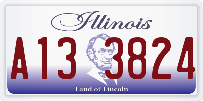 IL license plate A133824