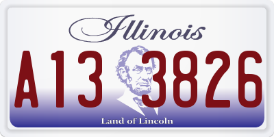 IL license plate A133826