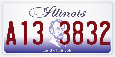 IL license plate A133832