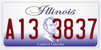 IL license plate A133837